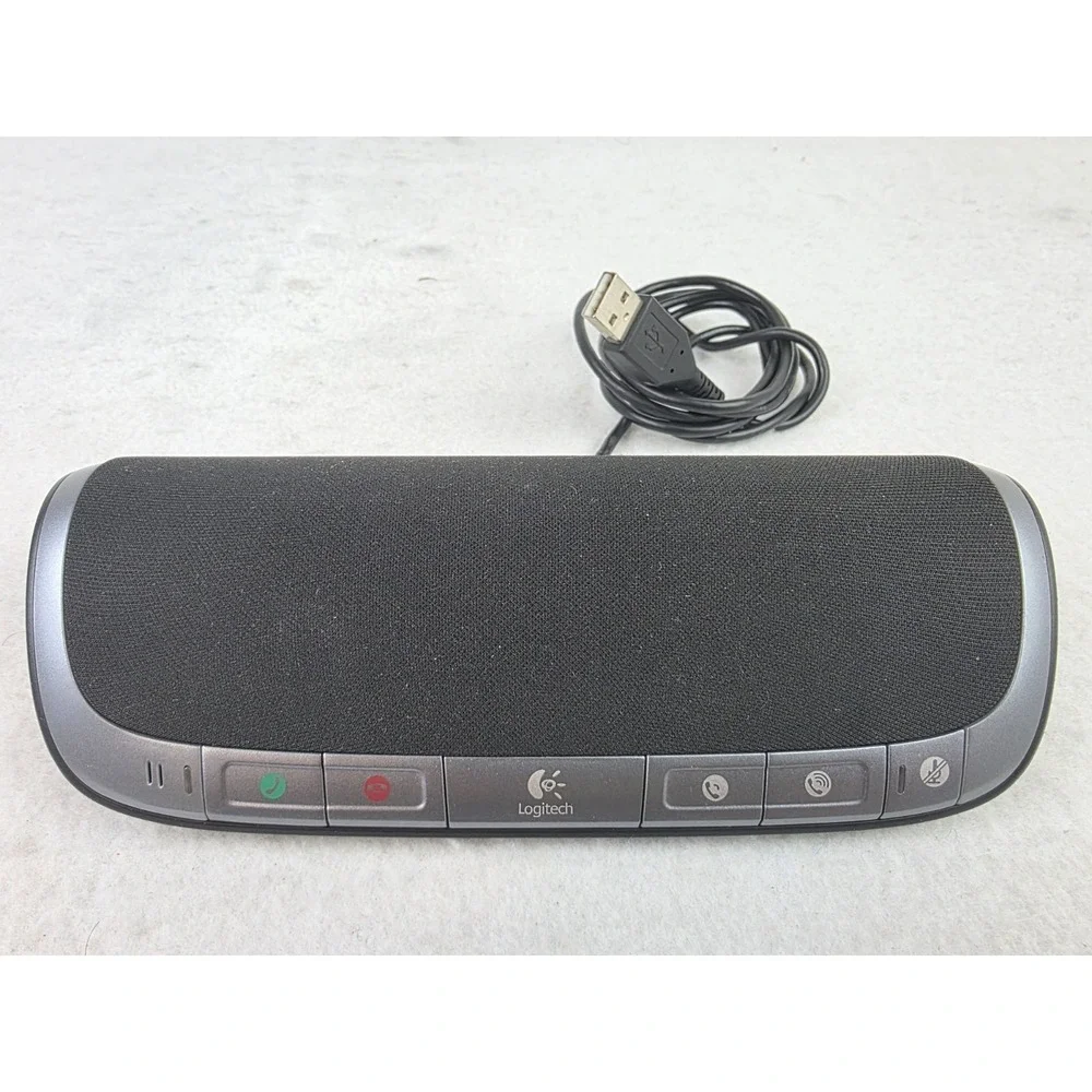 Logitech EasyCall Cordless Desktop Wireless Keyboard Mouse‎ Speakerphone Combo